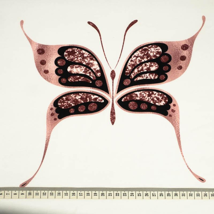 BUTTERFLY pat. 5 (GLITTER BUTTERFLIES) - panel 75cm x 80cm