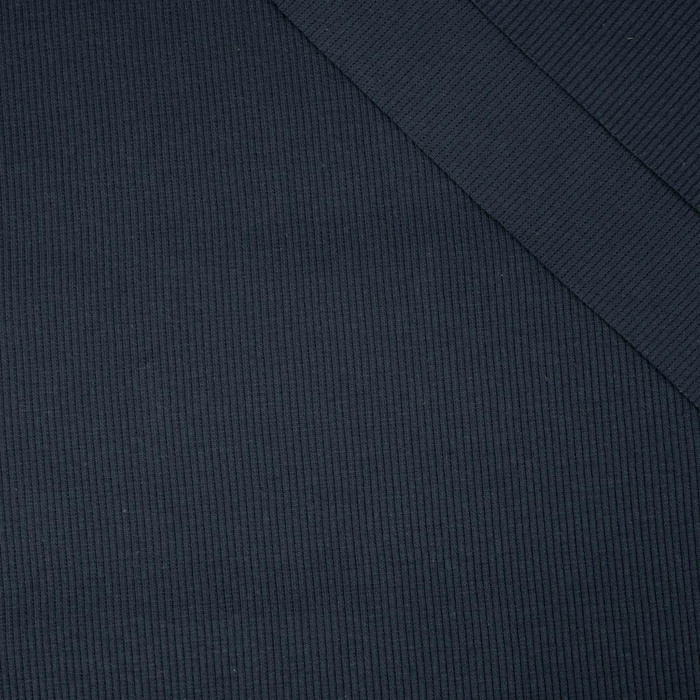 Rib Jersey fabric Unicolour - ANTHRACITE (D-129)