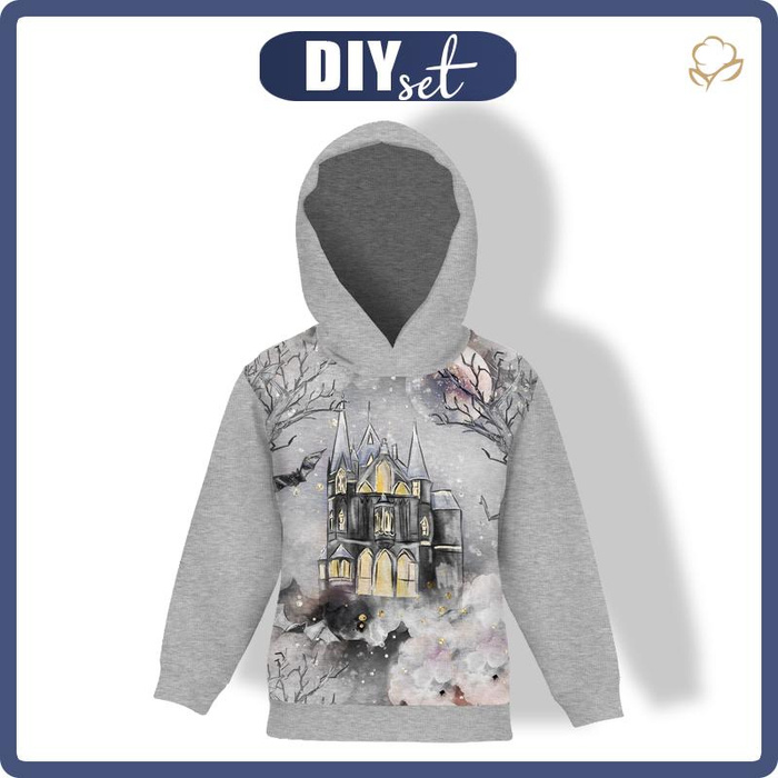 KINDER HOODIE - VERZAUBERTER HOF (VERZAUBERTE NACHT) - Sommersweat (110/116)