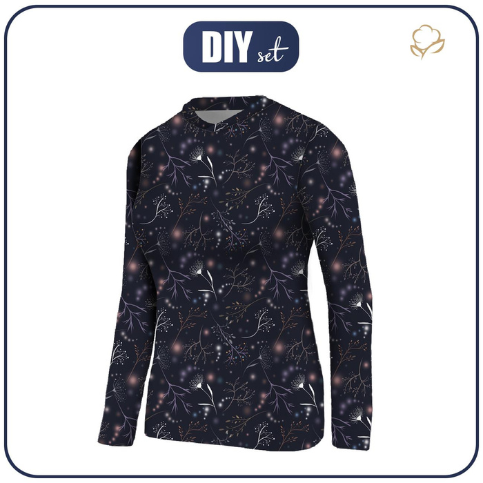 WOMEN'S THERMO BLOUSE (PATTY) - WINTER TWIGS pat. 2 (WINTER IN PARK) - sewing set L