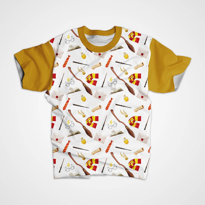 MAGIC WORLD pat. 2 (MAGIC SCHOOL) - looped knit fabric