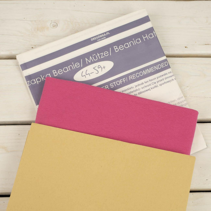 Beanie Mütze - FUCHSIE - Nähset