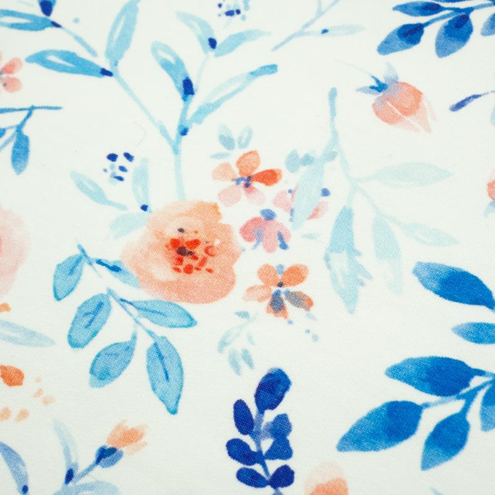 PAINTED PEONIES / white - single jersey with elastane TE210