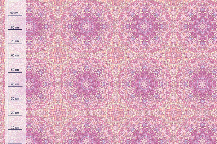 COLORFUL MANDALA pat. 2- Upholstery velour 