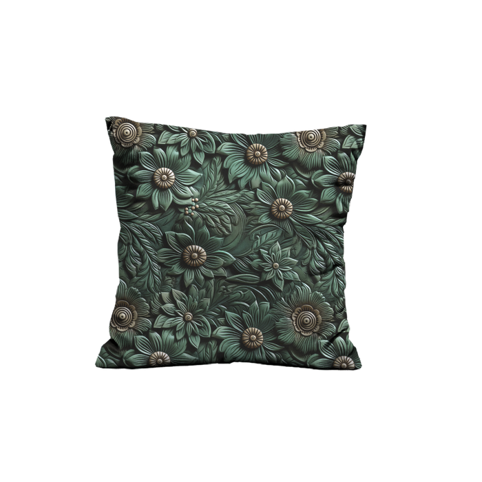 PODUSZKA 45X45 - LEATHER PATTERN WZ.14 - welur tapicerski - zestaw do uszycia