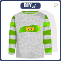 LONGSLEEVE - GREEN NINJA pat. 2 - single jersey (86/92)