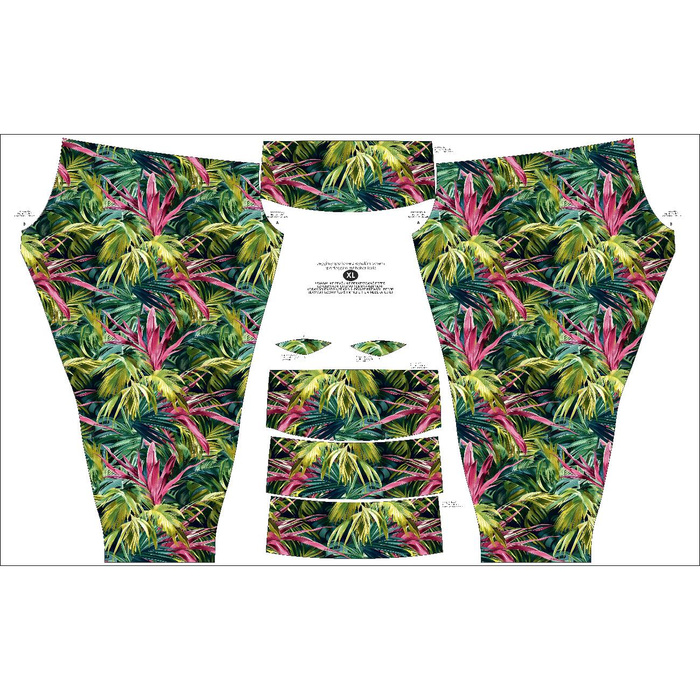SPORTLEGGINGS - MONSTERA wz.8 - Nähset - L