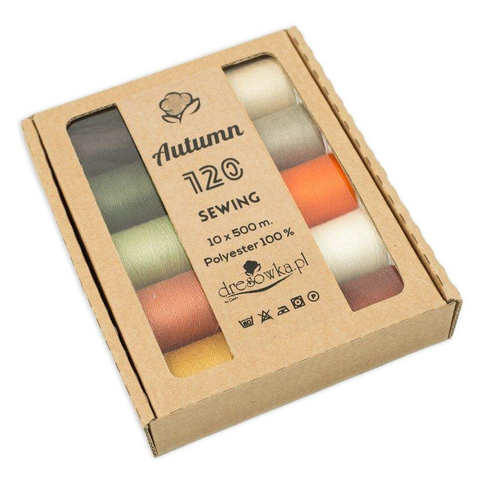 Thread AUTUMN Set - universal 500 m - 10 pcs