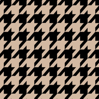 SCHWARZ HAHNENTRITT / BEIGE