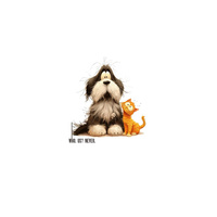 CUTE ANIMALS wz.18 - panel (60cm x 50cm) Wasserabweisende Webware