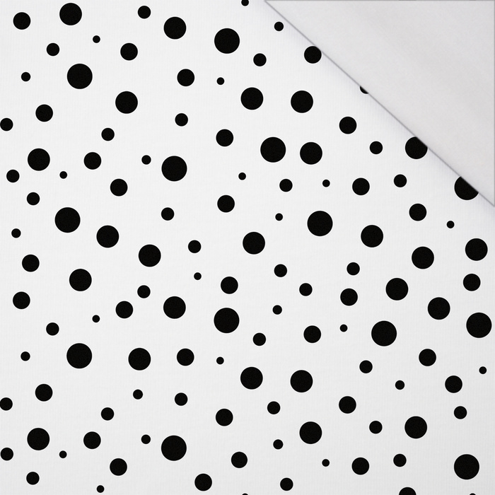 BLACK DOTS - organický úplet single jersey s elastanem