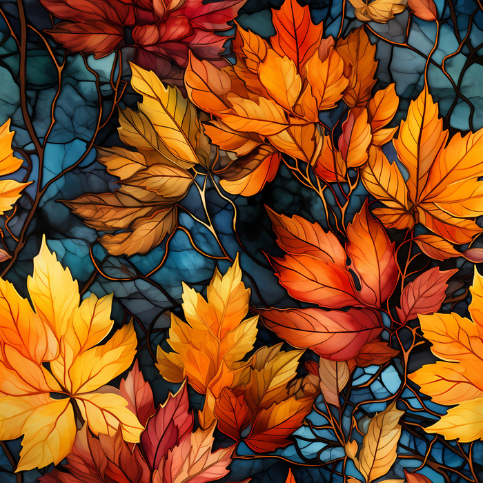 AUTUMN TIME PAT. 8 - Cotton woven fabric