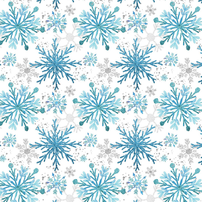 BLAUE SCHNEEFLOCKEN M. 2