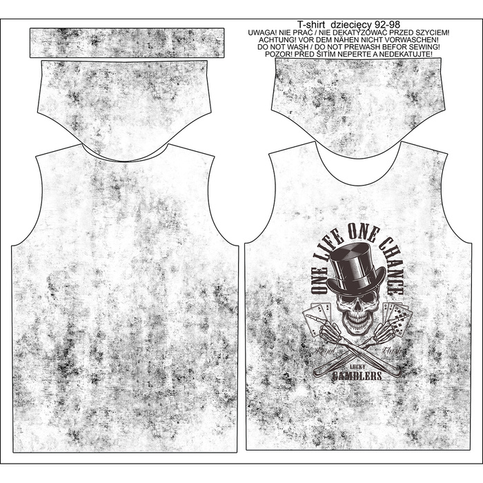 T-SHIRT DZIECIĘCY - THE KING OF POKER wz. 2 - single jersey (140/146)