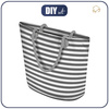 TOTE BAG - STRIPES / grey - sewing set