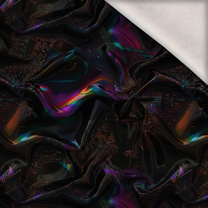 Gilded Glamour wz. 6 - teplákovina počesaná s elastanem ITY