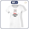 DAMEN T-SHIRT - TIC TAC TOE (BE MY VALENTINE) - Single Jersey M
