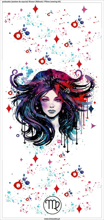 POLŠTÁŘ 45x45 - VIRGO - Potahový velur - Sada šití