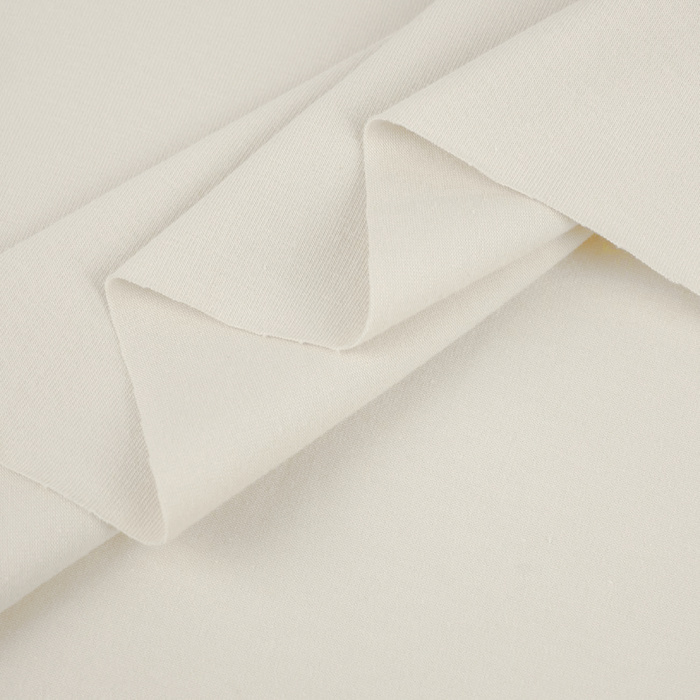 Single jersey mit elastan TE210 - Cloud Dancer/ ECRU (D-02) 