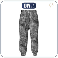 WOMEN'S JOGGERS (NOEMI) - GRUNGE (black) - sewing set L
