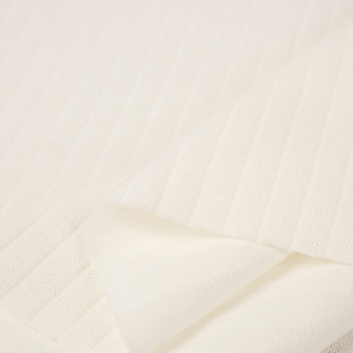 Thin ribbed knit - Cloud Dancer/ ECRU (D-02) 