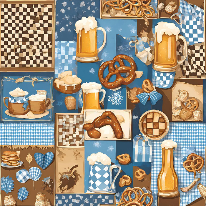 OKTOBERFEST WZ.6 - tkanina bawełniana