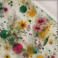 FLORAL REVERIE WZ. 1 - Wintersweat angeraut mit Elastan ITY