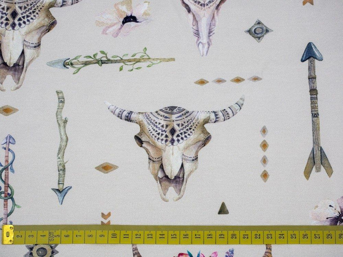 INDIAN / skulls - Viscose jersey WE210