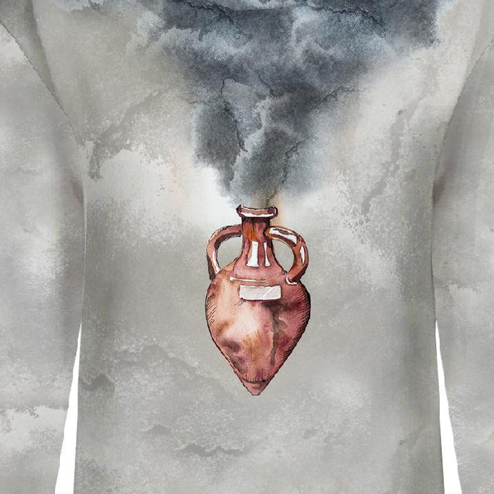 BLUZA DAMSKA (POLA) CLASSIC Z KAPTUREM - BUTELECZKA  wz. 1 (MAGIC) - dzianina pętelkowa - M