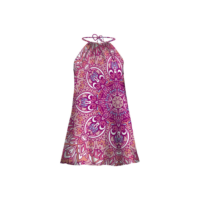 SUKIENKA "DALIA" MINI - KOLOROWA MANDALA wz. 2 - zestaw do uszycia XXL-XXXL