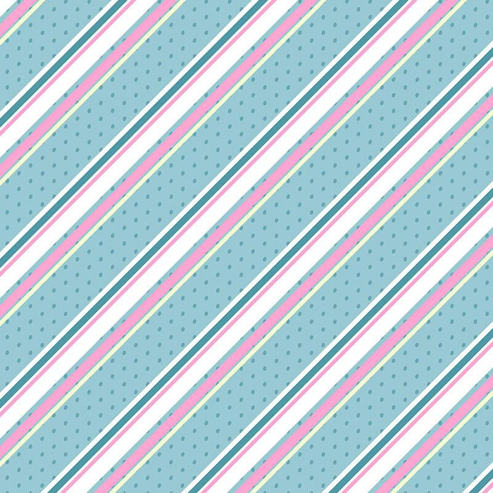 STREIFEN AUF PUNKTEN Ms 1 (KÜRBISGARTEN) - Baumwoll Webware