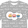 KID’S T-SHIRT - LOCOMOTIVES pat. 2 / white (ADVENTURE BEGINS) - single jersey
