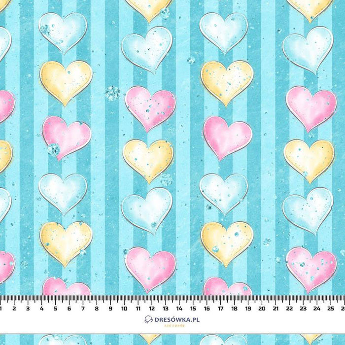 PASTEL HEARTS (WONDERLAND)- Upholstery velour 