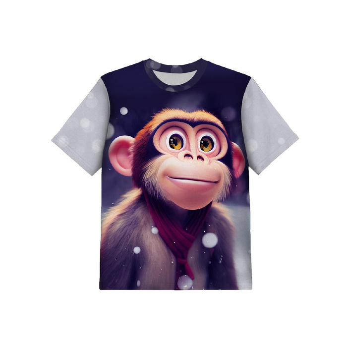 2-PACK - T-SHIRT DZIECIĘCY - ANIMOWANE ZWIERZAKI WZ. 3 - ZESTAW DO USZYCIA (92/98)
