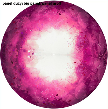 KLEKSY (fuksja) - duży panel na spódnicę z koła
