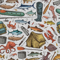 FISHING (HOBBIES AND JOBS) / acid  - Viscose jersey