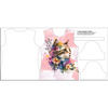 WOMEN’S T-SHIRT - WATERCOLOR CAT PAT. 1 - sewing set XL