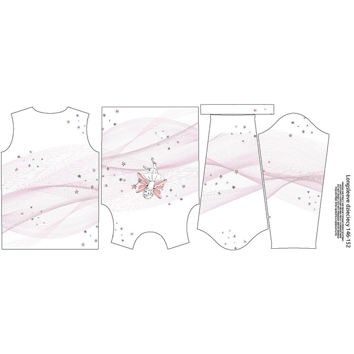 Longsleeve - FAIRY / white - single jersey (98/104)