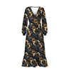AUTUMN FLOWERS WZ.20- Slub Weave