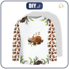 LONGSLEEVE - SLEEPING BEARS (BEARS AND BUTTERFLIES) - single jersey (146/152)