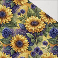 SUNFLOWERS wz. 4 - Hydrophobic brushed knit