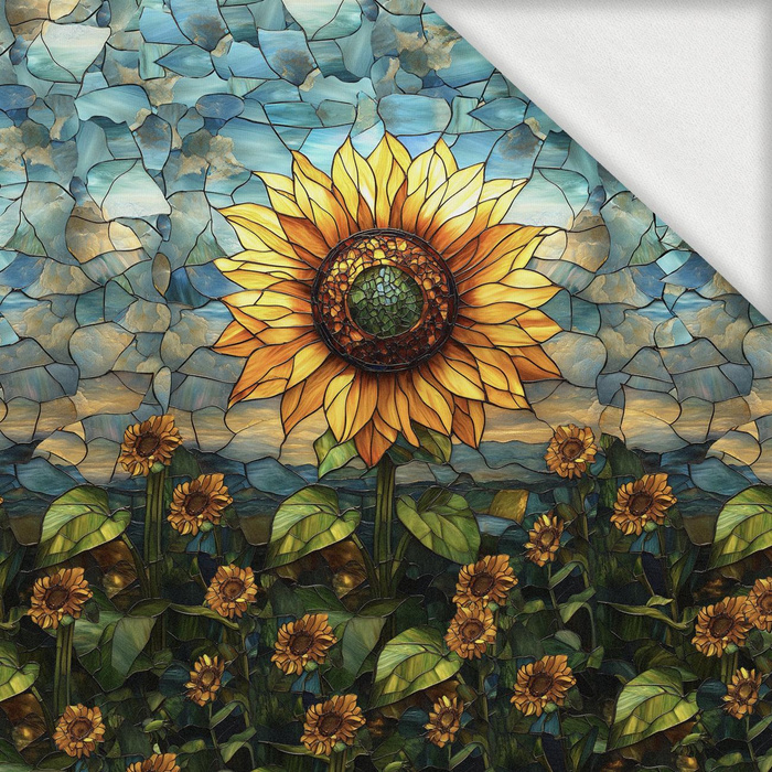 STAINED GLASS WZ.10 - Panel (75cm x 80cm) teplákovina s elastanem ITY