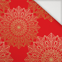 MANDALA pat. 5 / red - Woven Fabric for tablecloths