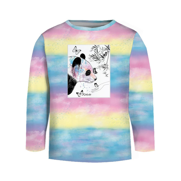 LONGSLEEVE - REGENBOGEN-OZEAN Ms. 1 / Panda - Nähset (110/116)