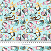PENGUINS MIX PAT. 1 (CHRISTMAS PENGUINS) - Hydrophobic brushed knit