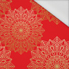 MANDALA m. 5 / rot - Wasserabweisende Webware