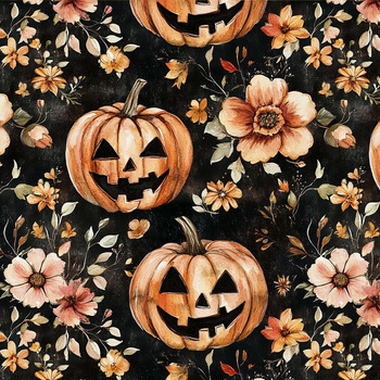 HALLOWEEN WZ. 33 - dzianina pętelkowa z elastanem ITY