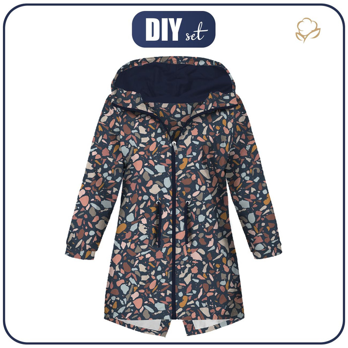 KIDS PARKA (ARIEL) - TERRAZZO PAT. 5 - softshell (158-164)