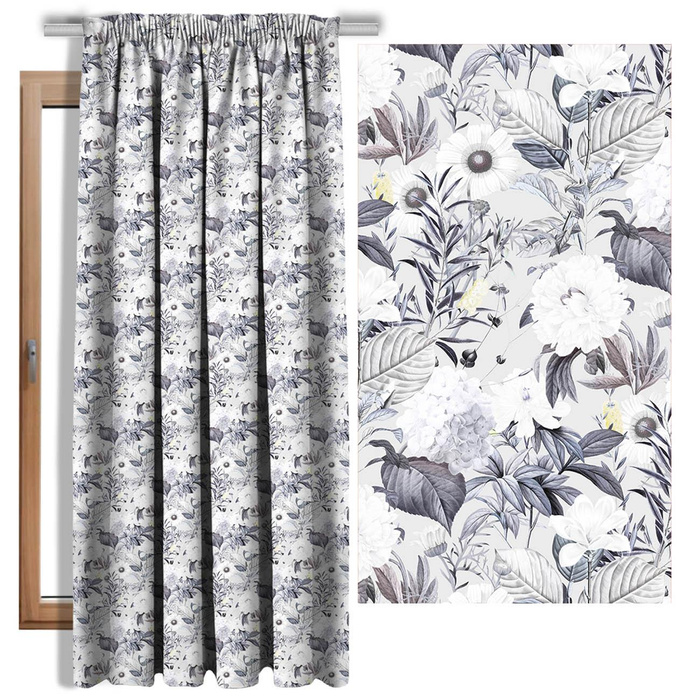 LUXE BLOSSOM vz. 1 - organický úplet single jersey s elastanem 