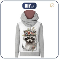 UNISEX HOODIE (HYDRA) - BABY RACCOON - sewing set XL
